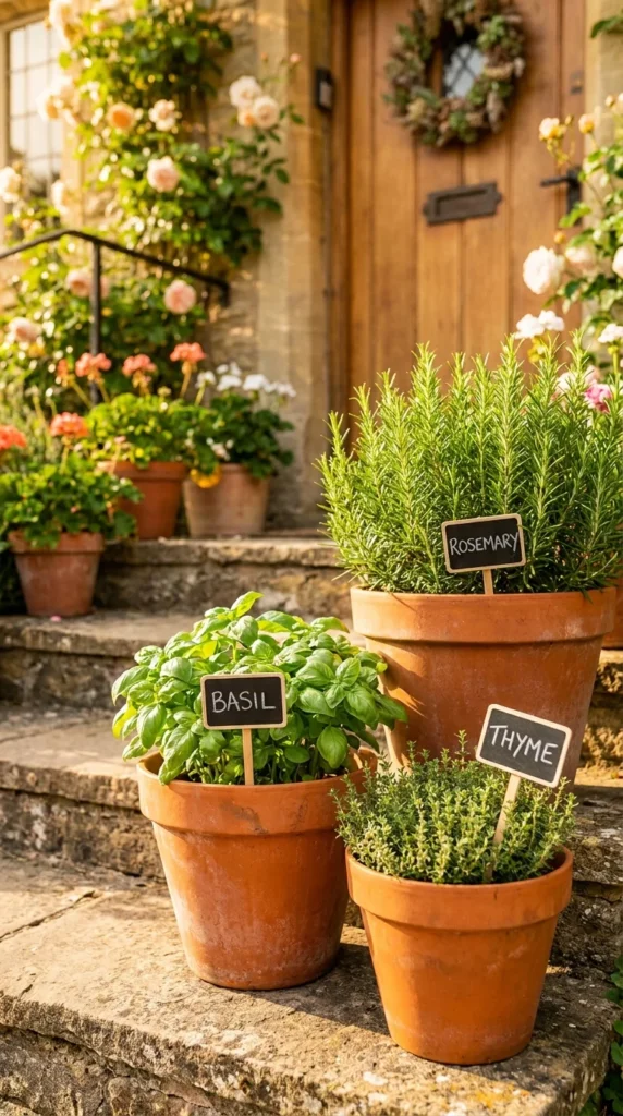 Layered Herb Pot Cluster