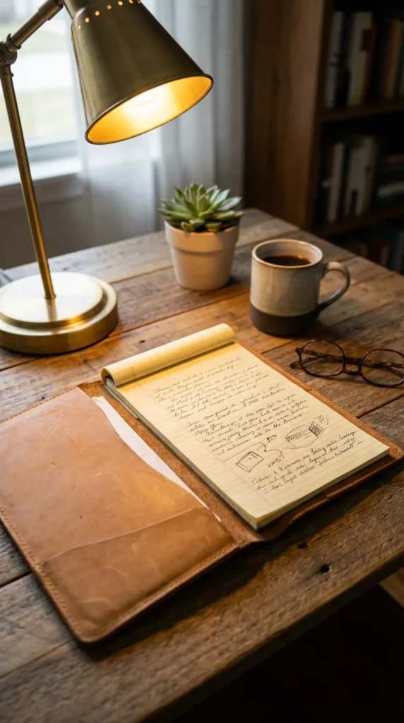 Leather legal pad notebook lawyer gift