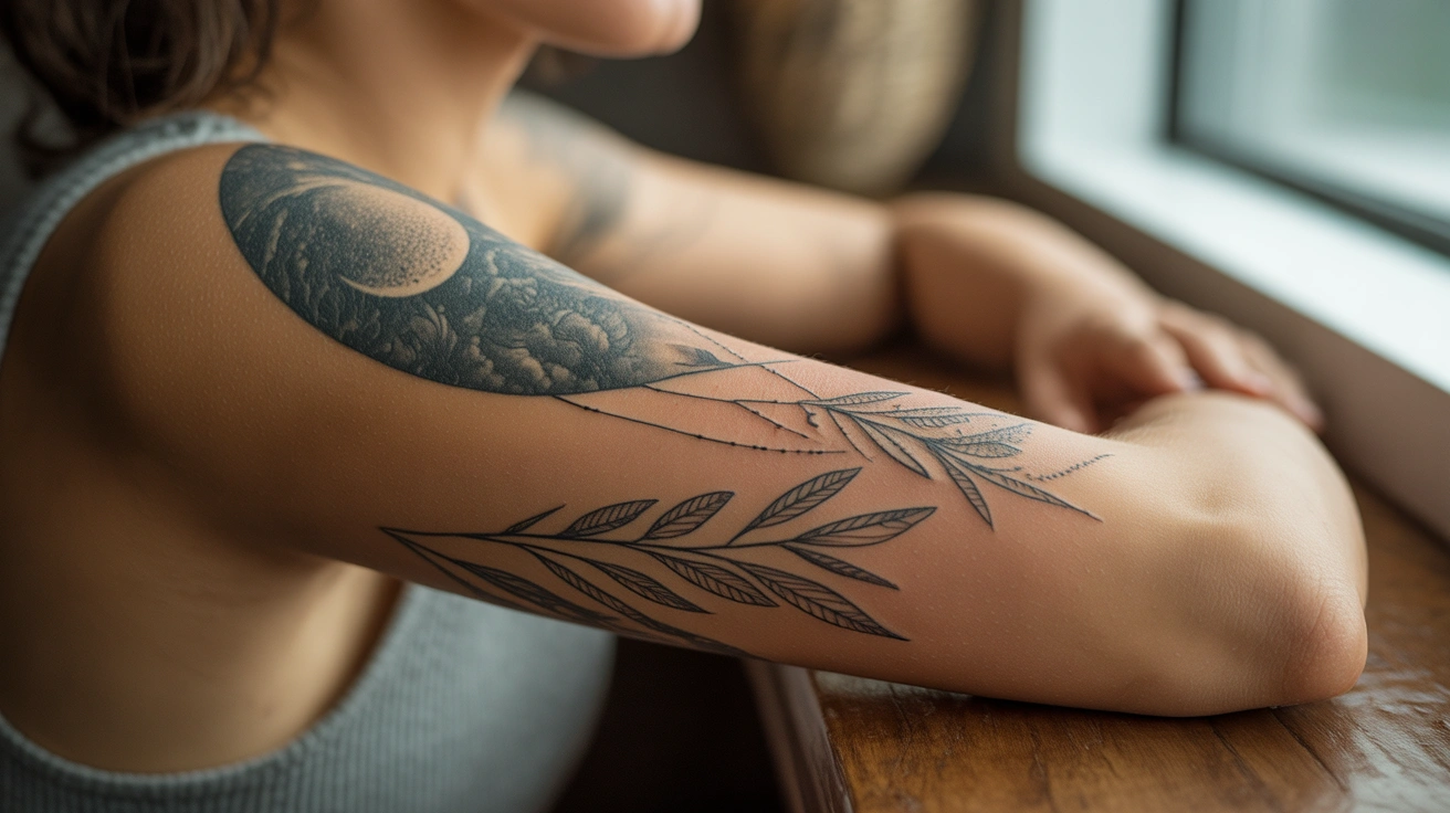 Meaningful half sleeve tattoos for women
