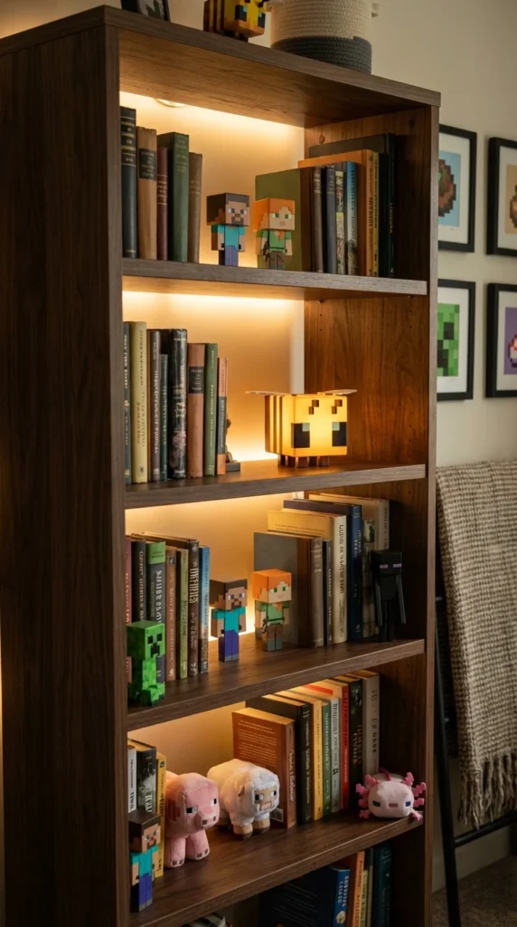 Minecraft home decor shelf