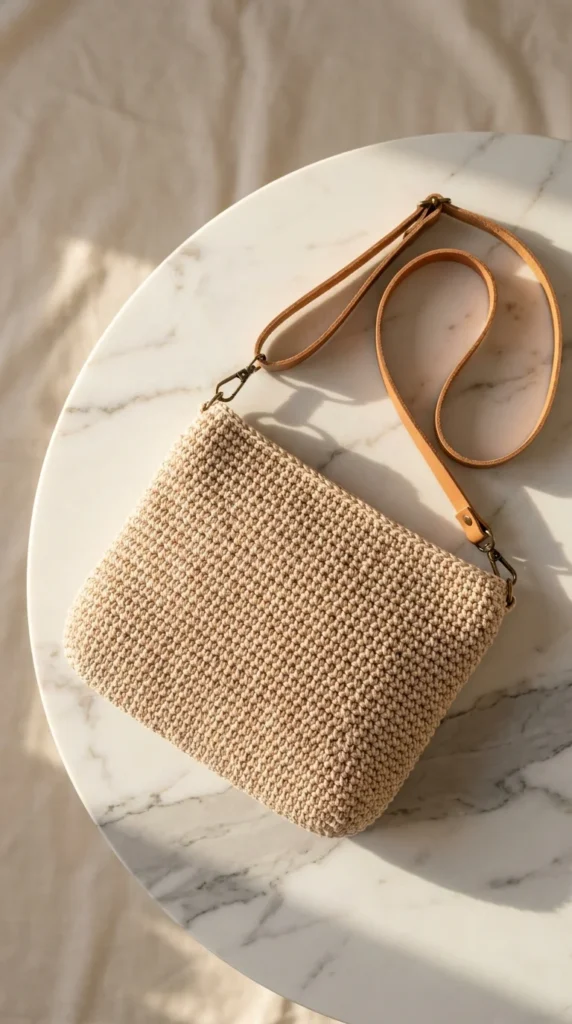 Minimalist crochet bag pattern