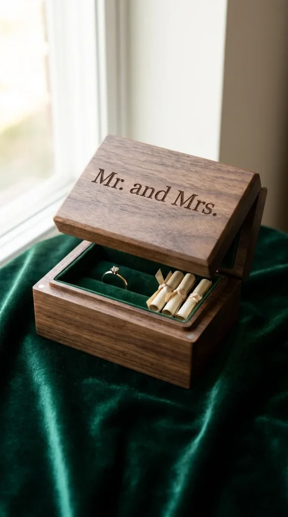 Mr Mrs keepsake box couple