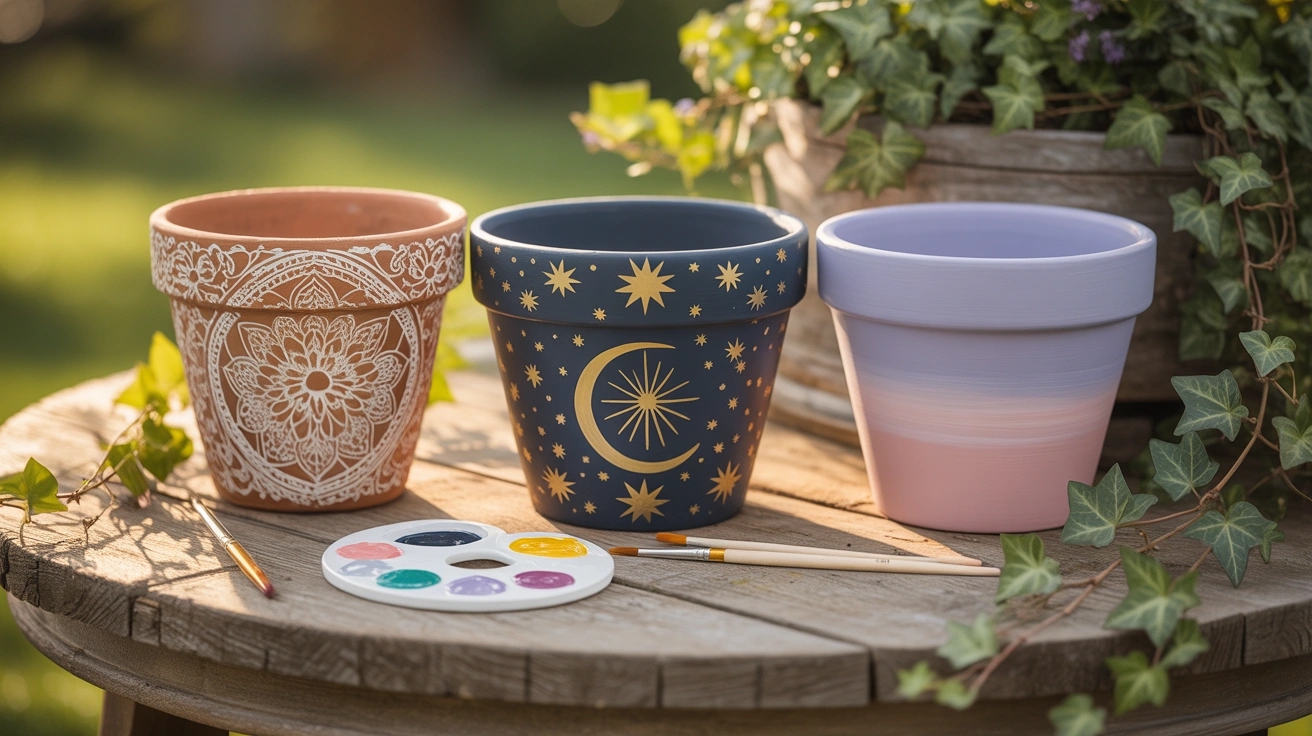 Painted Flower Pots