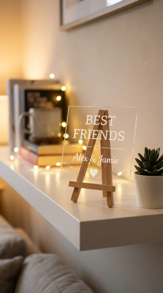 Personalized friends keepsake plaque gift