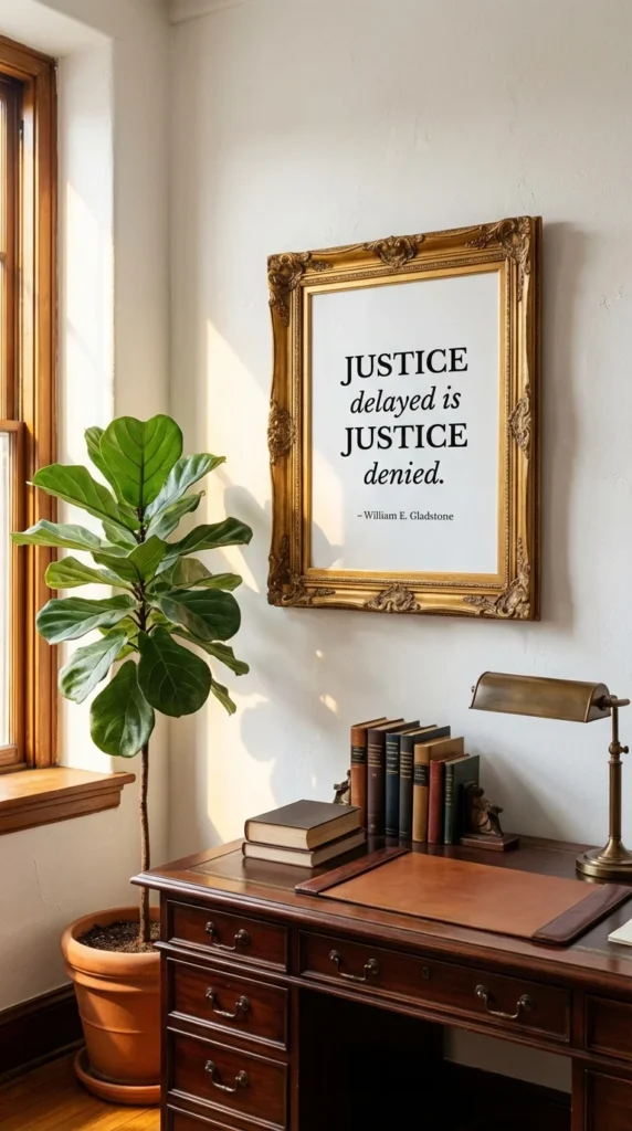Personalized lawyer wall art framed print