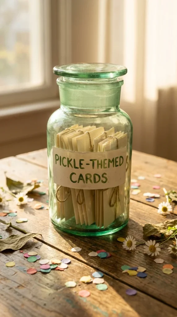 Positive pickle jar unique exchange gift