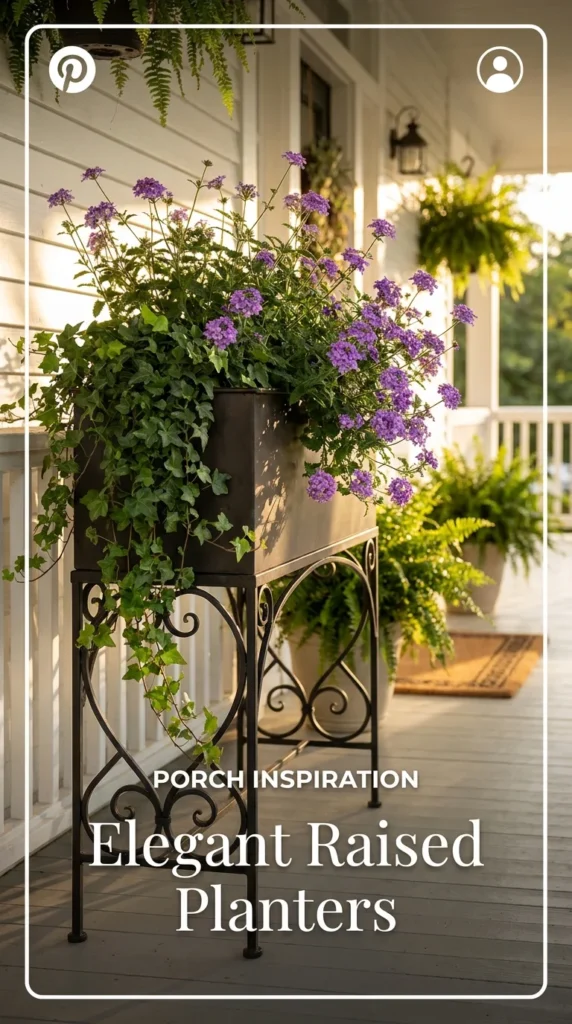 Raised Planters with Iron Stands
