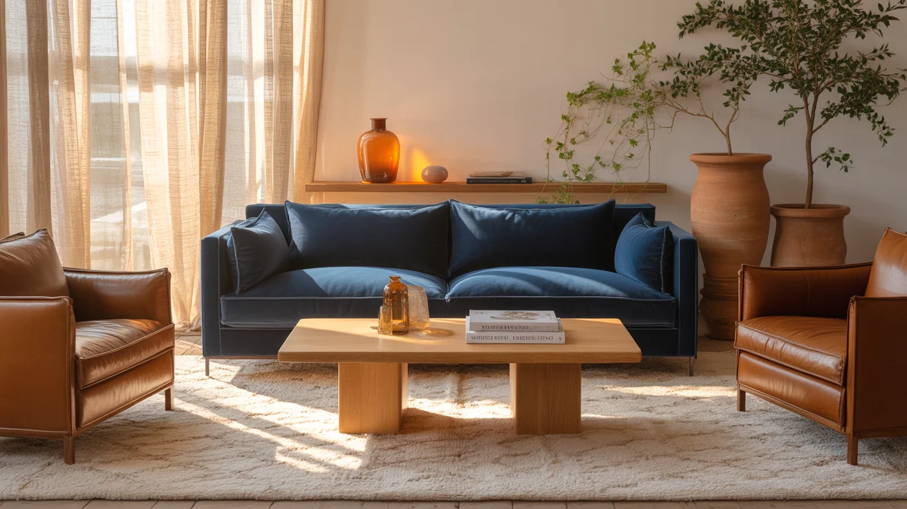 Stylish Blue Couch Living Room Ideas