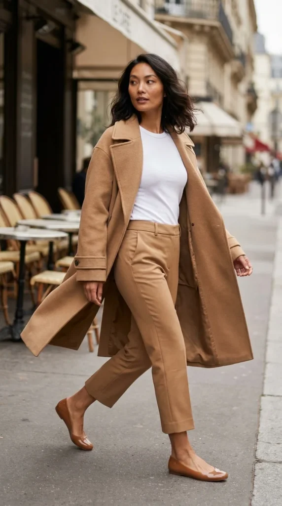 The Row jelly flats outfit