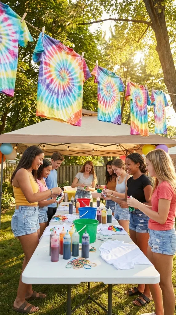 Tie-dye festival birthday party