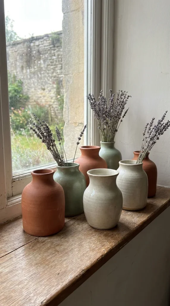 Vintage ceramic vases country kitchen
