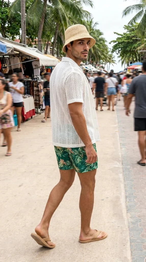 affordable crochet shirt men summer