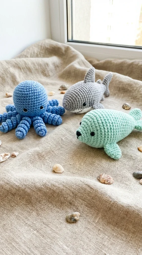 amigurumi patterns for kids sea animals