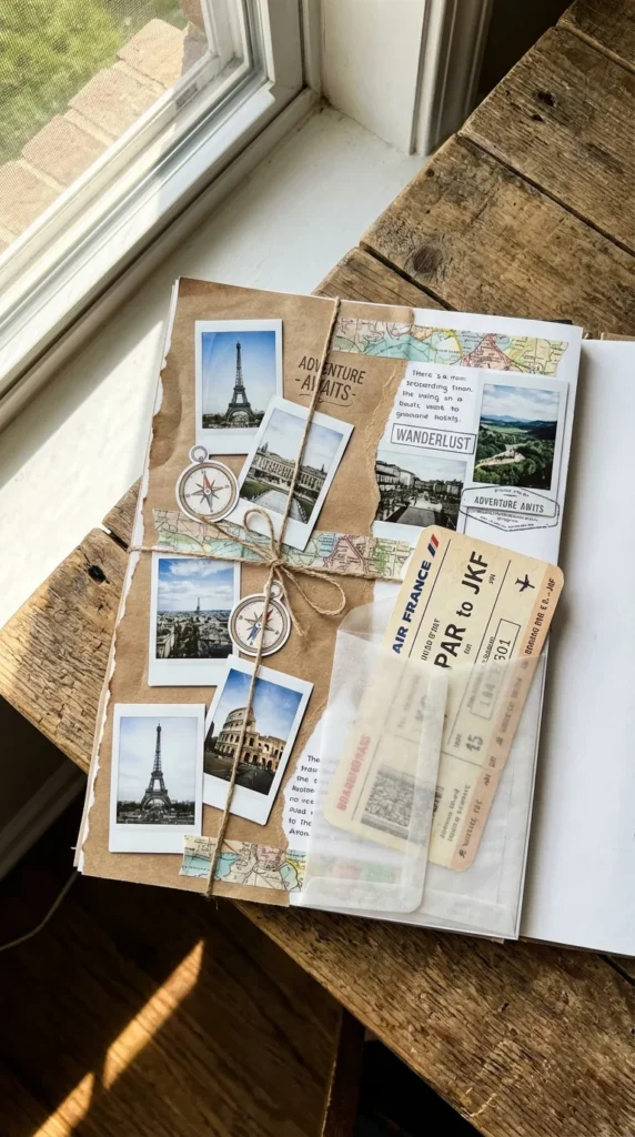 anniversary scrapbook for boyfriend travel