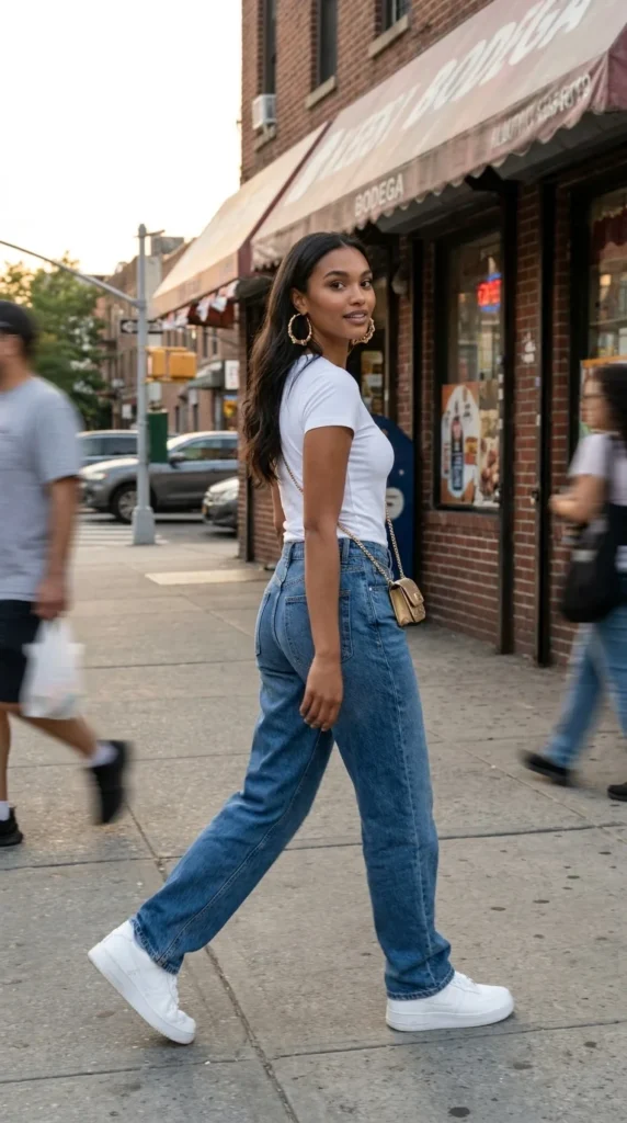 baby tee baggy jeans bodega baddie