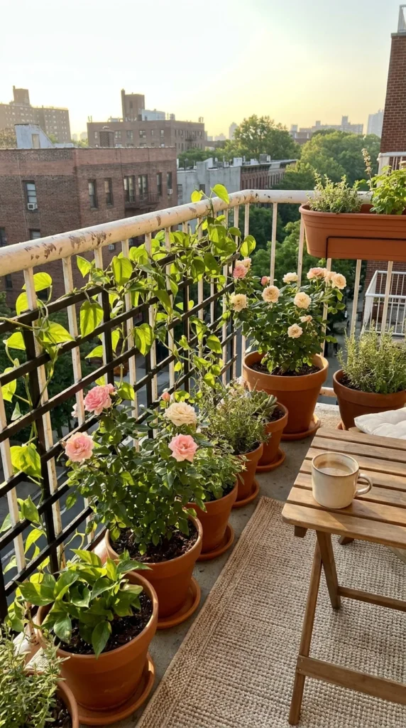 balcony trellis climbing plants