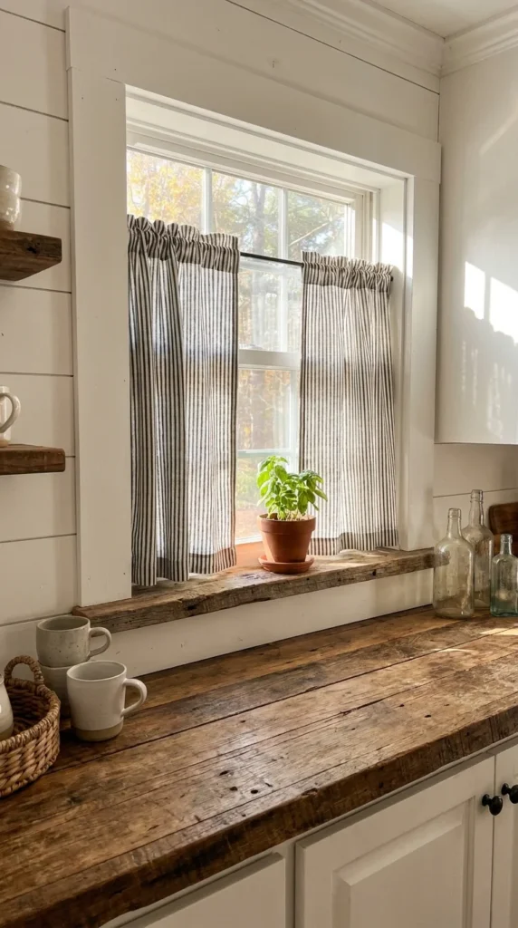 black white kitchen curtains