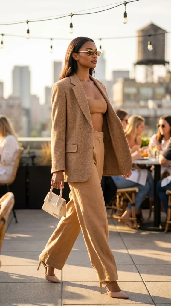 blazer set baddie brunch street outfit