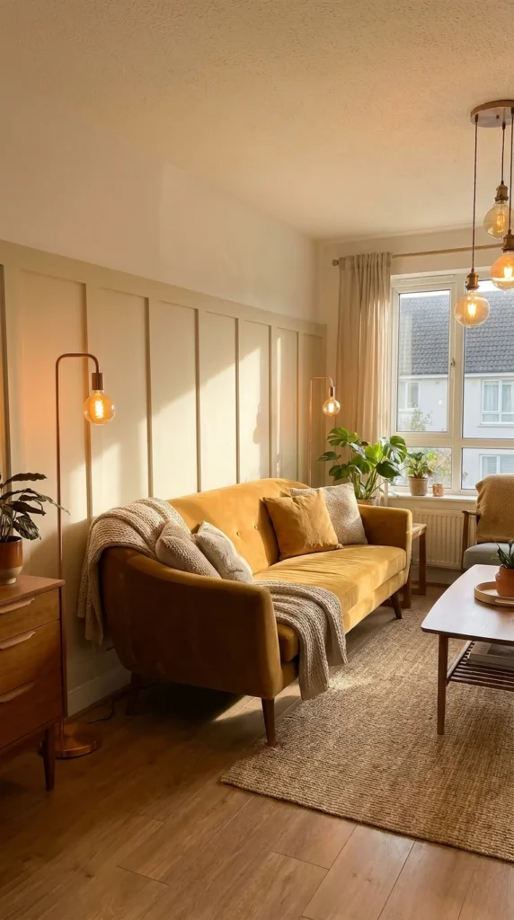 board and batten living room wall