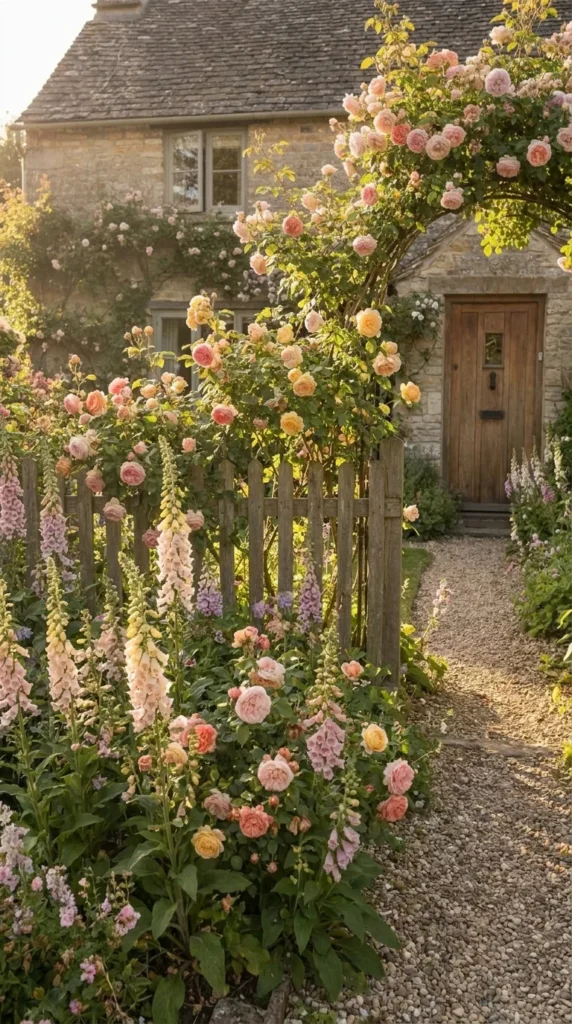 cottage-style front yard