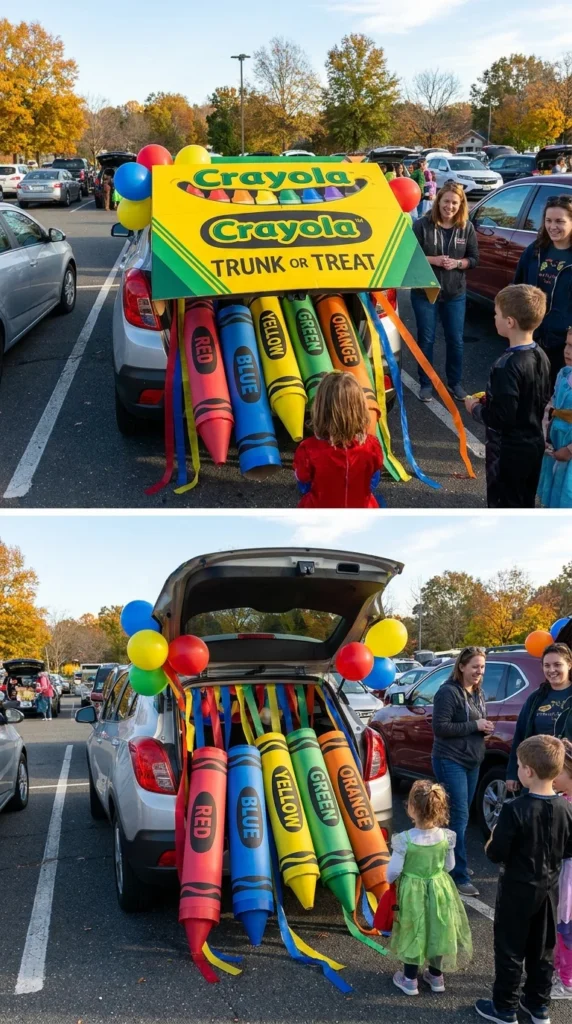 crayon box trunk or treat