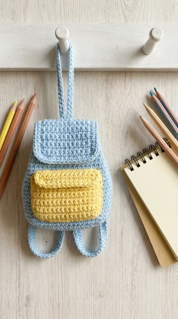 crochet backpack for kids handmade