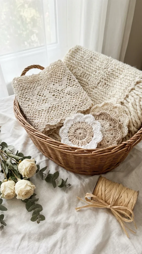 crochet lace wedding gift