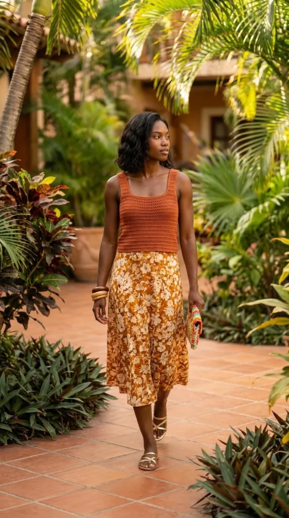 crochet vacation top Black women