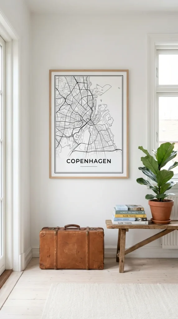 custom map print travel gift