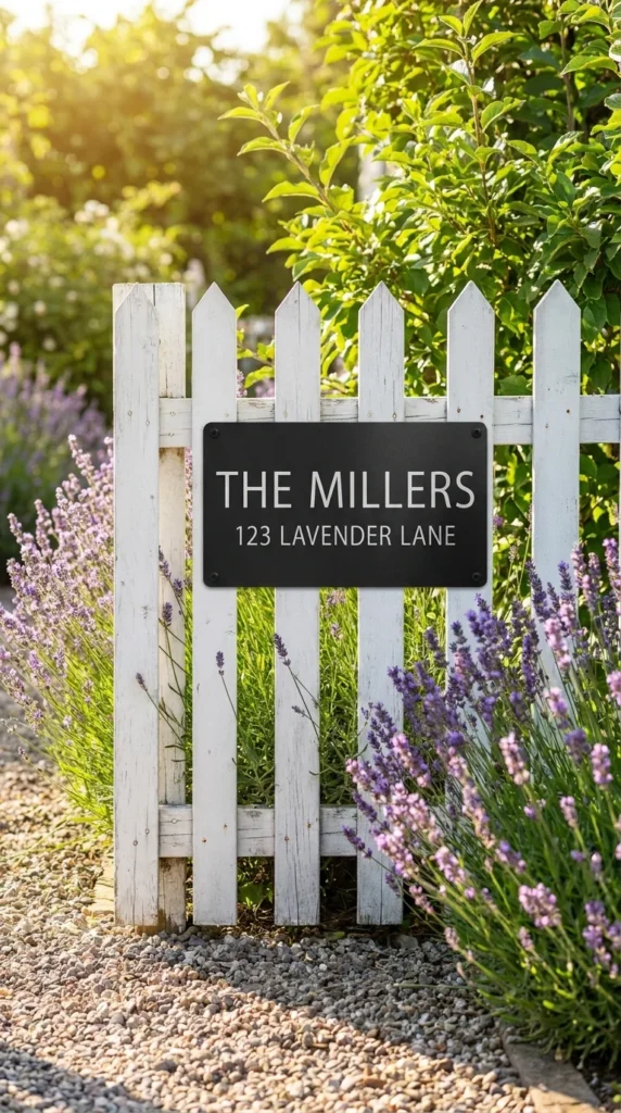 custom new home gift address sign