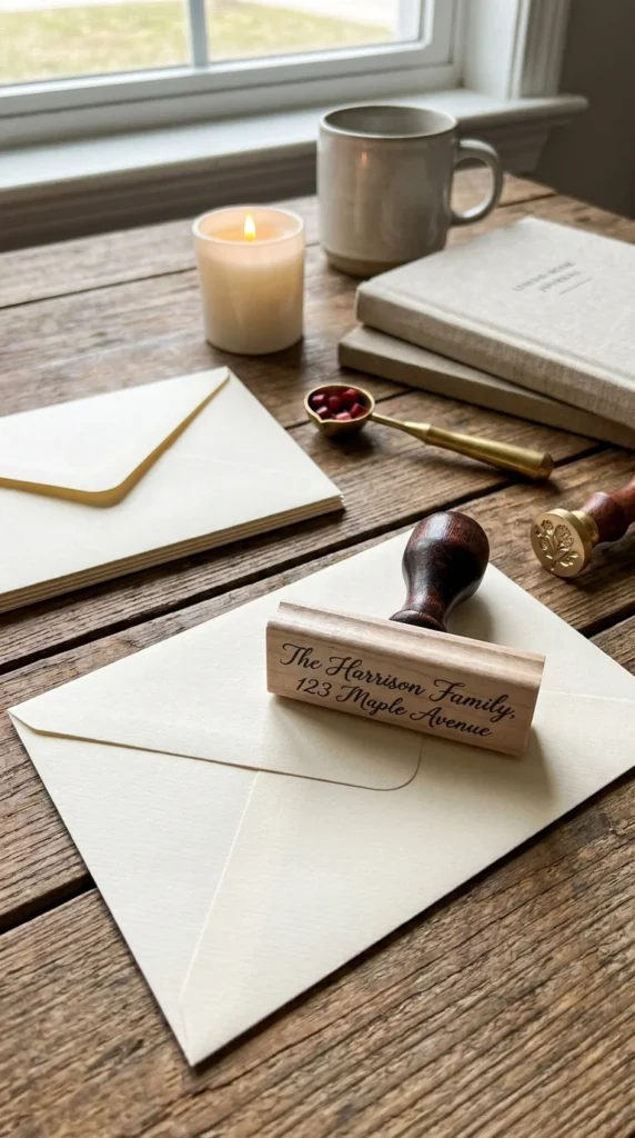 custom new home gift stamp