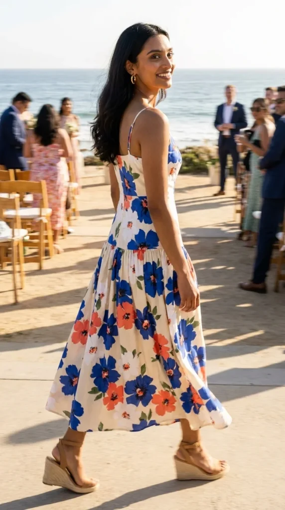 drop waist floral maxi dress