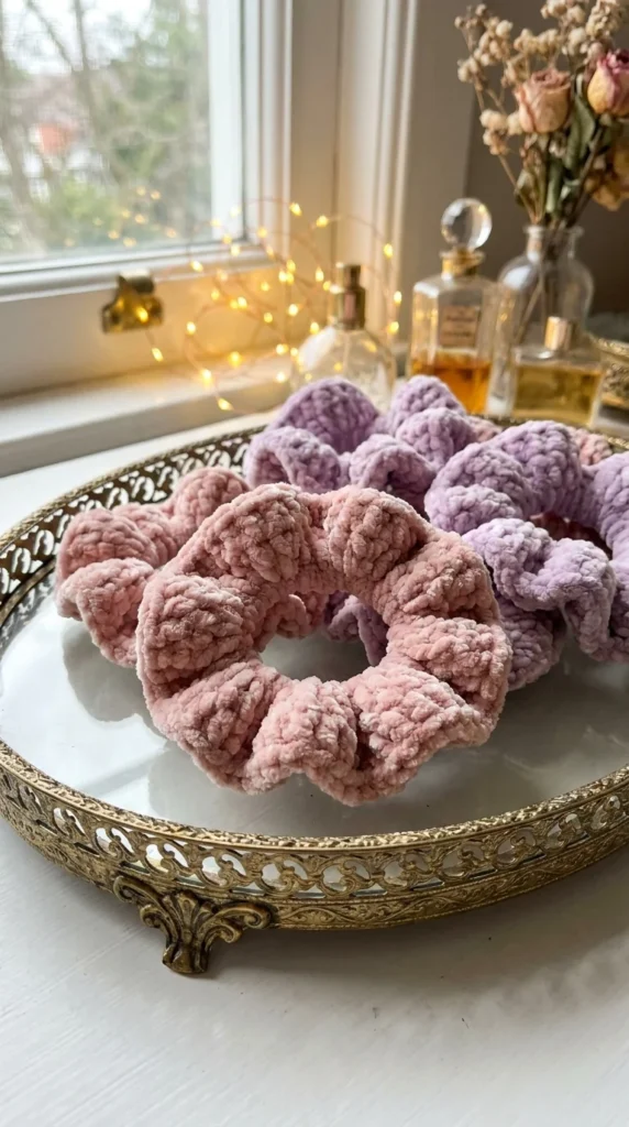 easy crochet scrunchie beginner