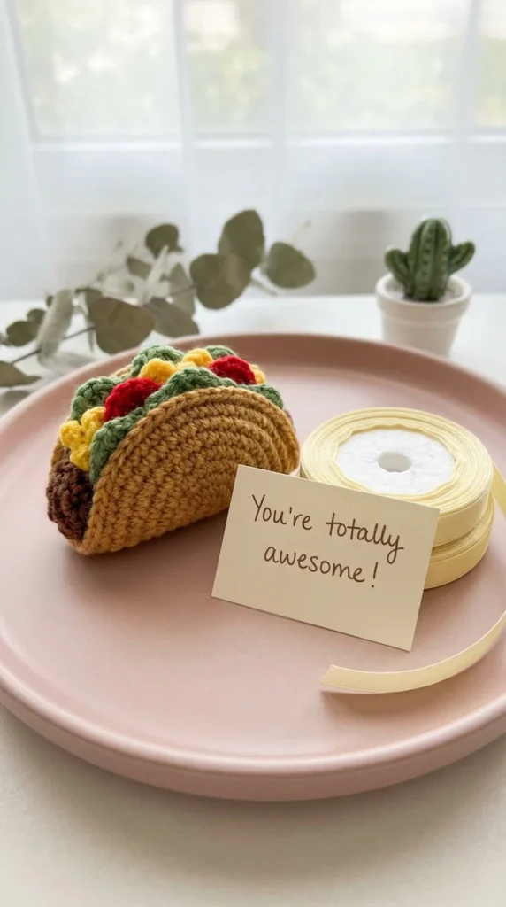 funny BFF crochet gift
