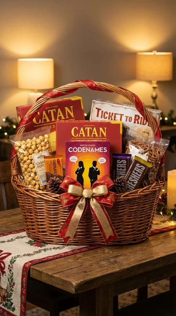 game night family gift basket ideas