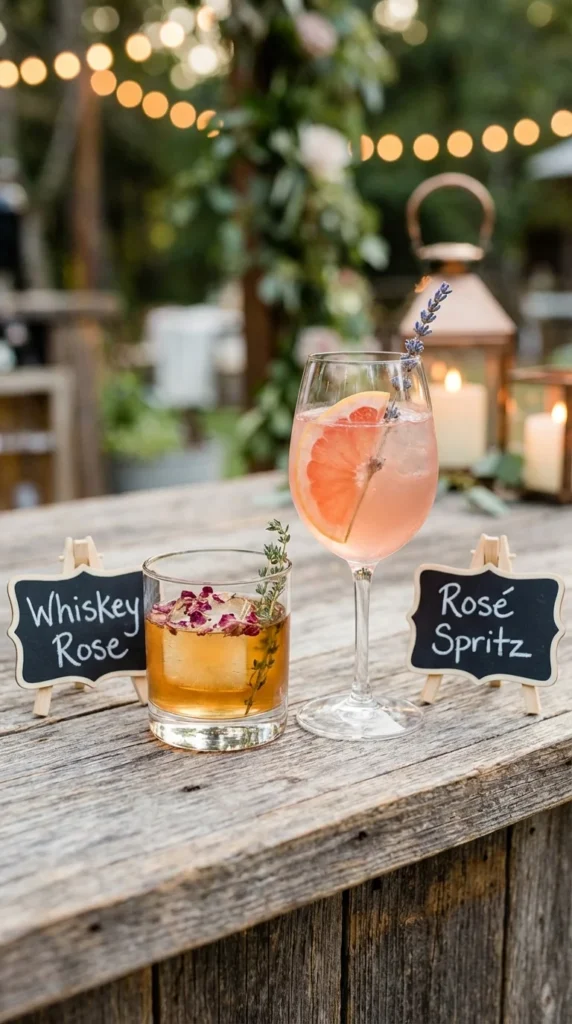 his and hers wedding drinks