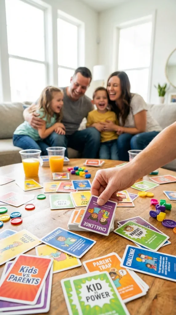 kids vs parents family card game