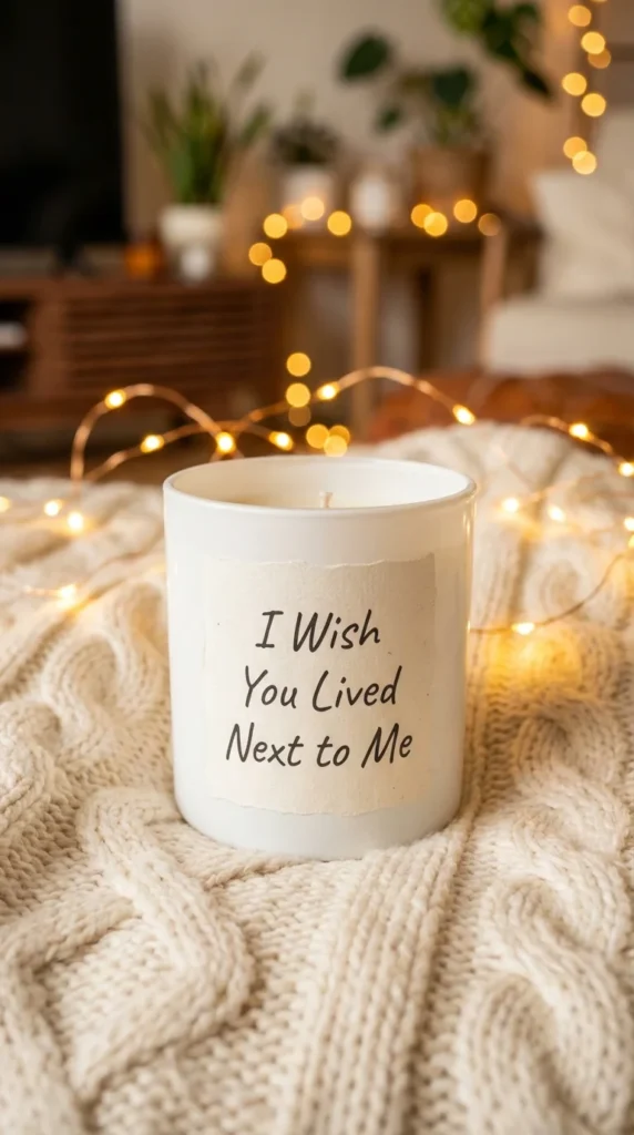 long distance friendship candle