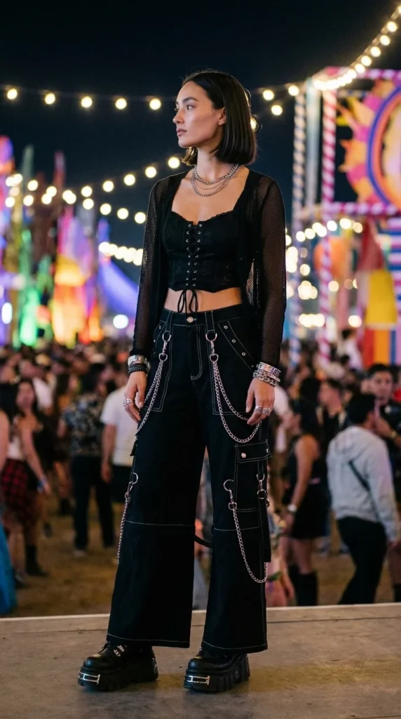 mall goth festival outfit
