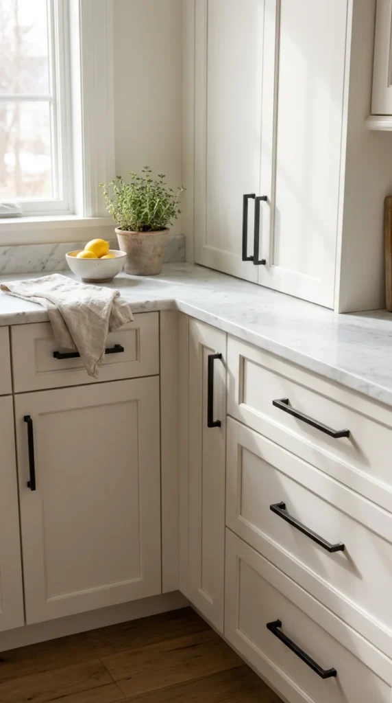 matte black kitchen hardware