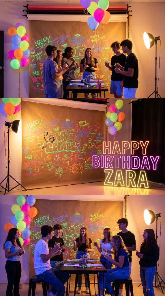 neon birthday party ideas