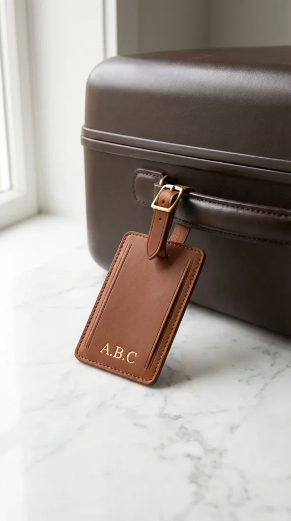 personalised luggage tag gift