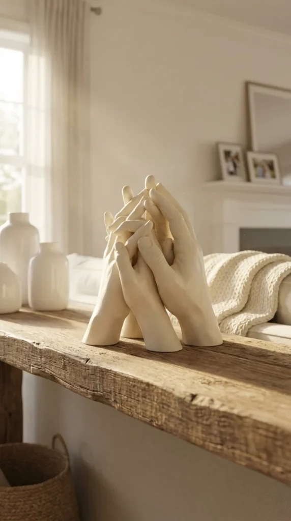 personalized family handprint keepsake gift