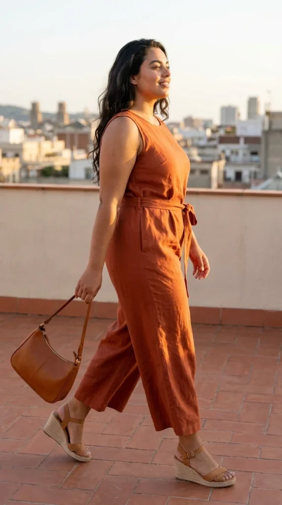 plus size jumpsuit vacation curvy style