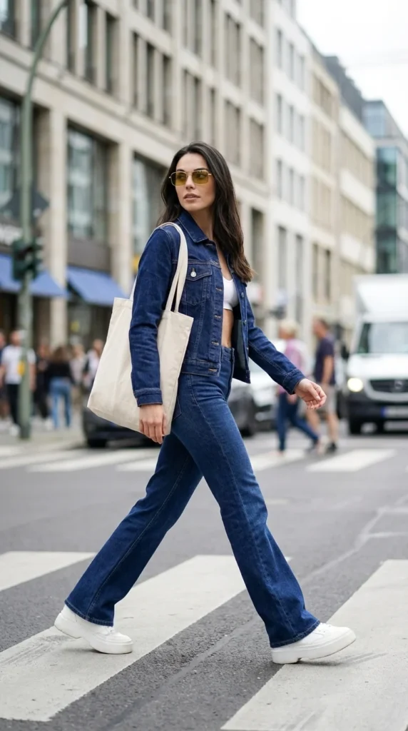 raw denim co-ord summer outfit 2026