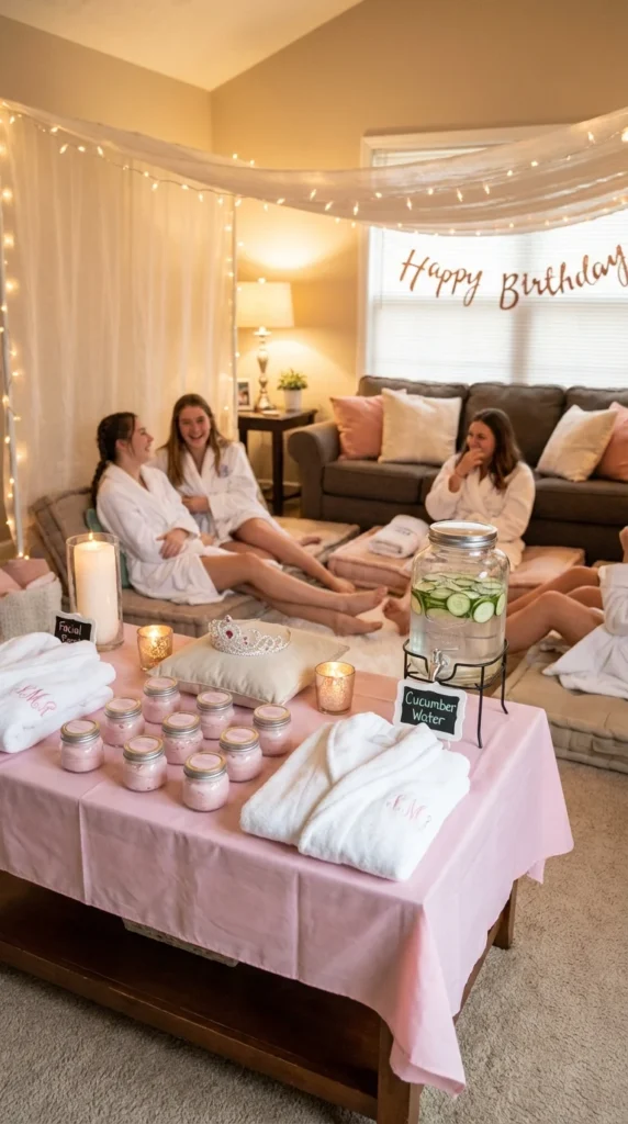 spa birthday party ideas for tweens