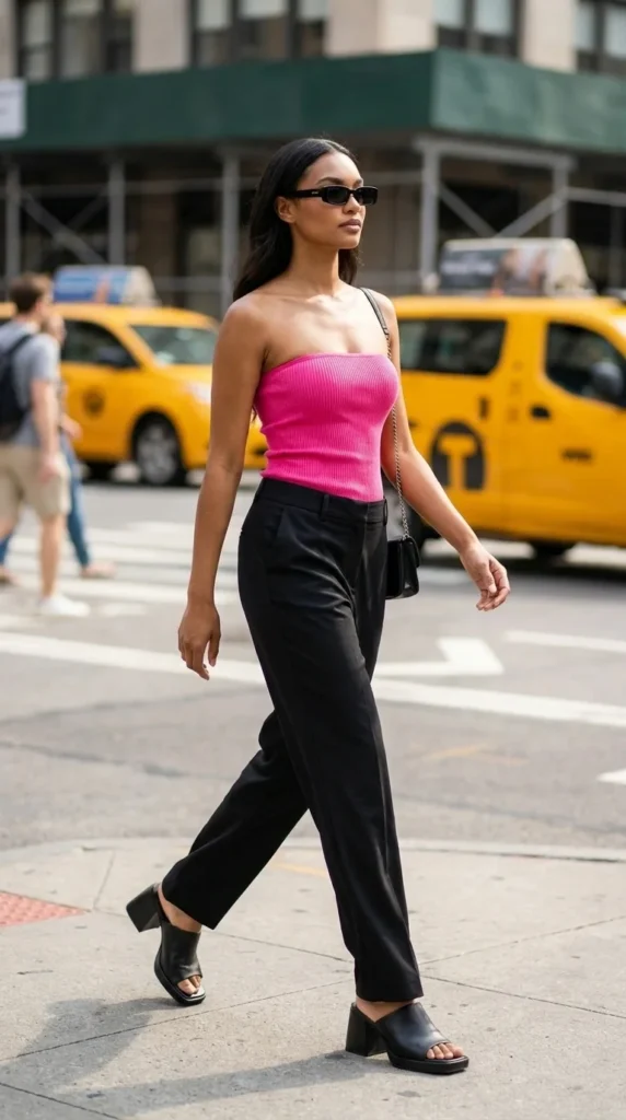 tube top street outfit bodega baddie