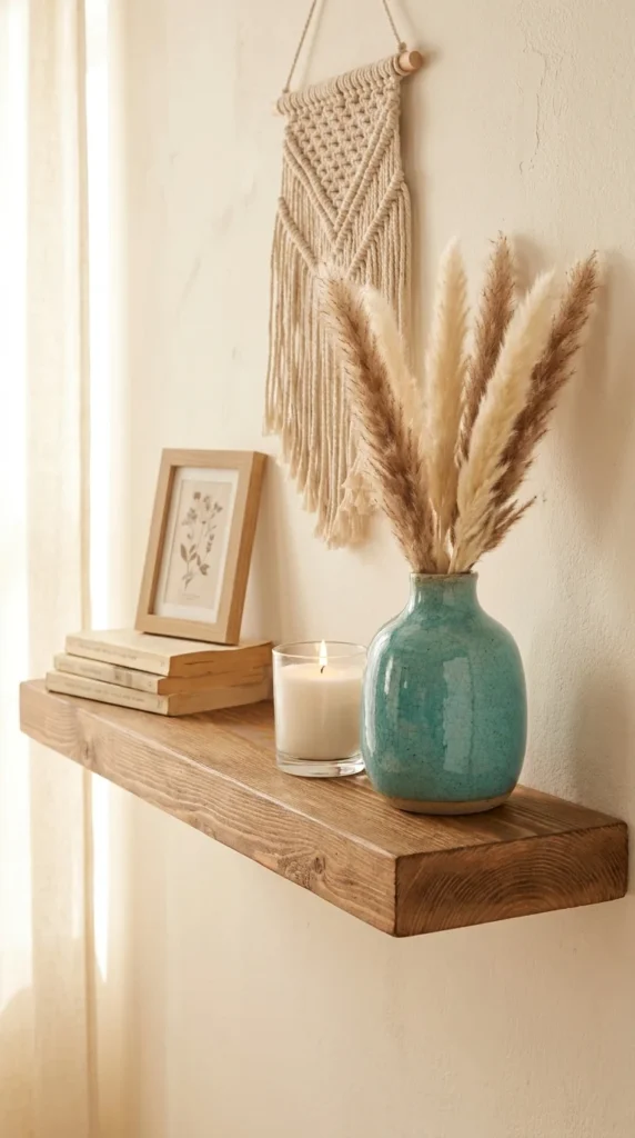 turquoise vase home decor shelf