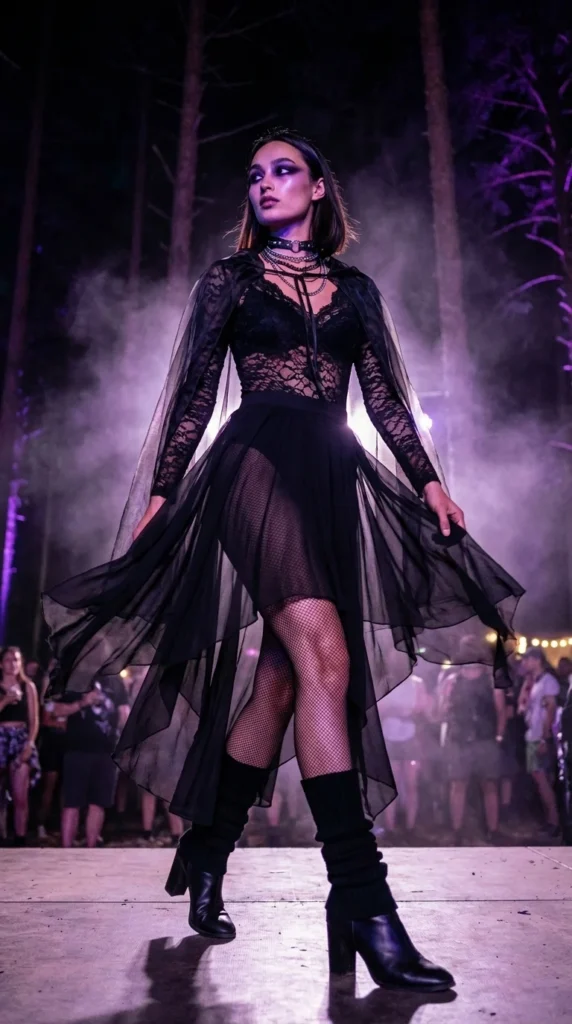 witch rave outfit gothic