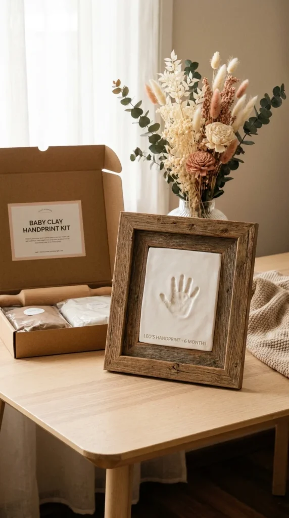 Baby keepsake handprint gift